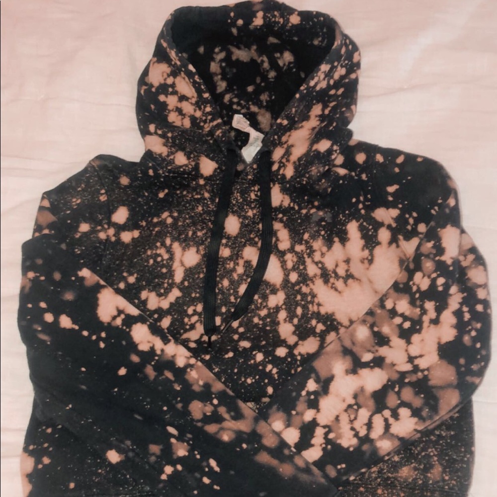 bleach dye under armour hoodie!!
